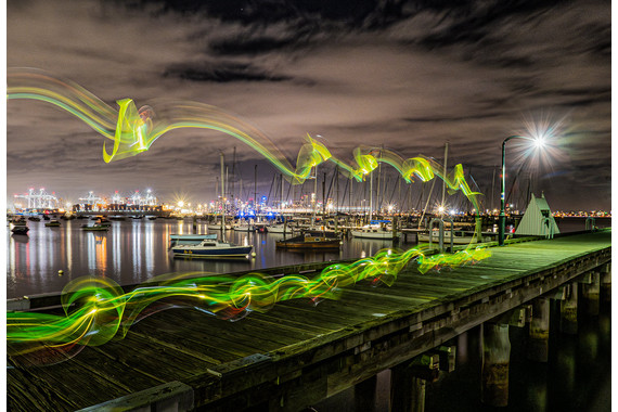 <p>1st - A Grade: Set Digital - Illuminated Pier <small>© Cas Bukor</small></p>
