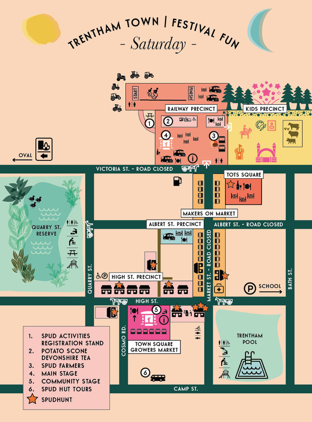 Spudfest 2024 Street Map